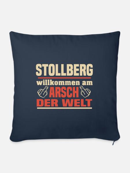 Stollberg - Sofakissenbezug 45 x 45 cm - Navy