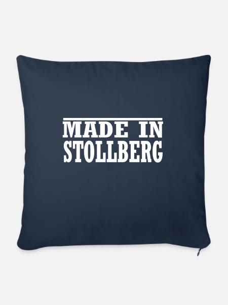 Stollberg - Sofakissenbezug 45 x 45 cm - Navy