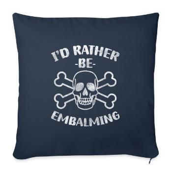 Funeral Funeral Undertaker Death - Sofa pillowcase 17,3'' x 17,3'' (45 x 45 cm) - navy - Front