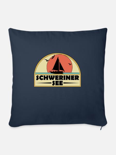 schweriner see - Sofakissenbezug 45 x 45 cm - Navy
