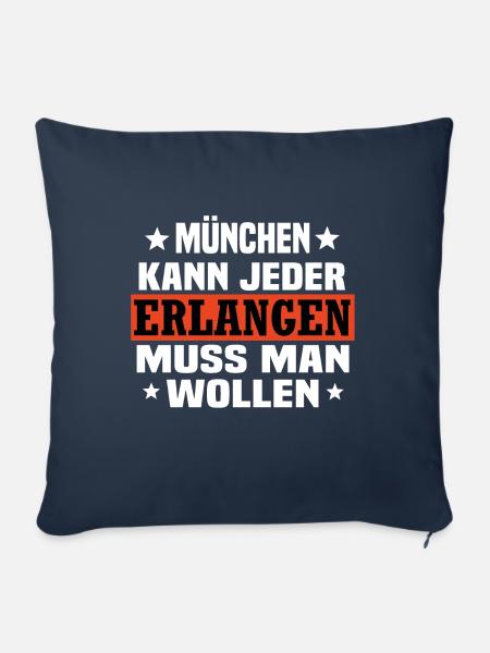 Erlangen - Sofakissenbezug 45 x 45 cm - Navy