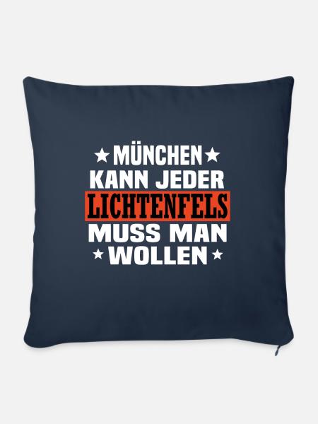 Lichtenfels - Sofakissenbezug 45 x 45 cm - Navy