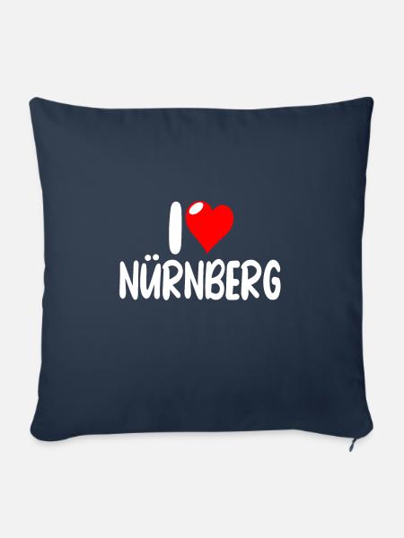 Nürnberg - Sofakissenbezug 45 x 45 cm - Navy