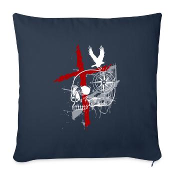Style Tattoo-Style Cool Horror - Sofakissenbezug 45 x 45 cm - Navy - Vorne
