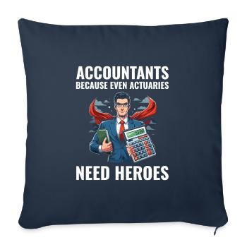Accountant Accounting Bookkeeping Finance Funny - Sofa pillowcase 17,3'' x 17,3'' (45 x 45 cm) - navy - Front
