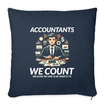 Buchhalter Buchhaltung Buchhaltung Finanzen Lustig - Sofakissenbezug 45 x 45 cm - Navy - Vorne