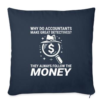 Accountant Accounting Bookkeeping Finance Funny - Sofa pillowcase 17,3'' x 17,3'' (45 x 45 cm) - navy - Front