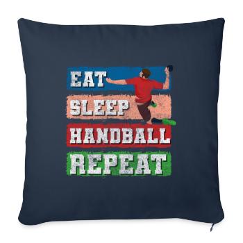 Sports Athlètes Sports de balle - Housse de coussin décorative 45 x 45 cm - bleu marine - Devant