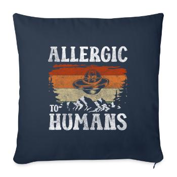 Aliens Universe Earthling Astronaut - Sofa pillowcase 17,3'' x 17,3'' (45 x 45 cm) - navy - Front