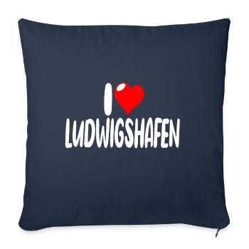 ludwigshafen - Sofakissenbezug 45 x 45 cm - Navy - Vorne