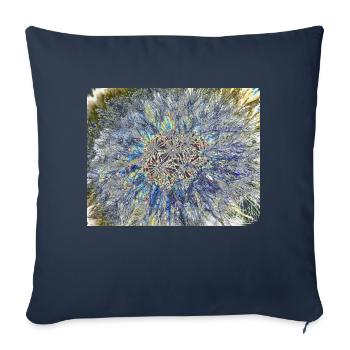 Dandelion, A731878 - Sofa pillowcase 17,3'' x 17,3'' (45 x 45 cm) - navy - Front