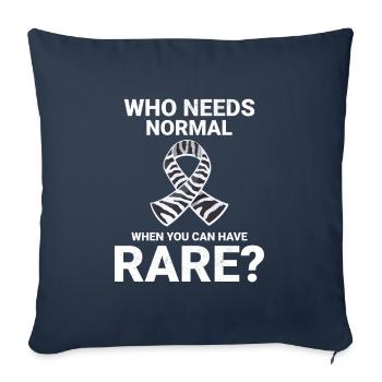 Aufklärung über seltene Krankheiten feiert Seltenheit - Sofakissenbezug 45 x 45 cm - Navy - Vorne