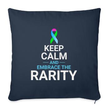 Rare Disease Awareness Embrace the Rarity - Sofa pillowcase 17,3'' x 17,3'' (45 x 45 cm) - navy - Front
