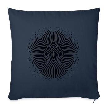 Urban Chic Chladni Oscillation Style Inspiration - Housse de coussin décorative 45 x 45 cm - bleu marine - Devant