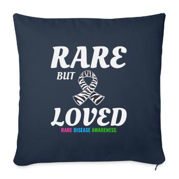 Loved Rare Disease Spread Awareness - Sofa pillowcase 17,3'' x 17,3'' (45 x 45 cm) - navy - Front