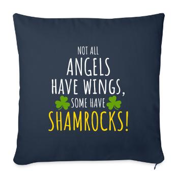 Shamrock Angels: Funny Irish Girl - Sofa pillowcase 17,3'' x 17,3'' (45 x 45 cm) - navy - Front