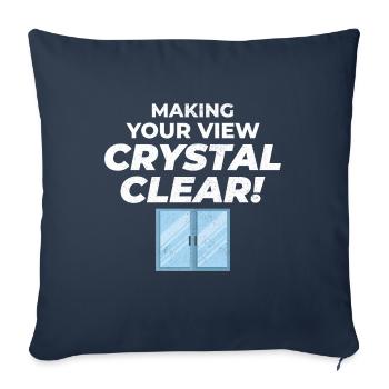 Glazier Window Glass Fitting Fitter Glasswork - Sofa pillowcase 17,3'' x 17,3'' (45 x 45 cm) - navy - Front