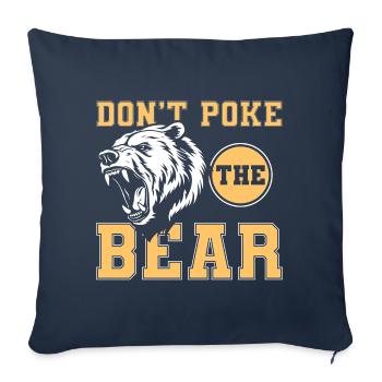 Bear Nordic Grizzly Honey - Sofa pillowcase 17,3'' x 17,3'' (45 x 45 cm) - navy - Front