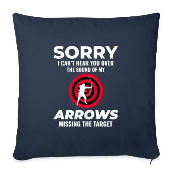 Archery Targets Archer Bullseye Shooting Sport - Sofa pillowcase 17,3'' x 17,3'' (45 x 45 cm) - navy - Front