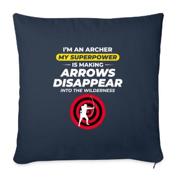 Archery Targets Archer Bullseye Shooting Sport - Sofa pillowcase 17,3'' x 17,3'' (45 x 45 cm) - navy - Front