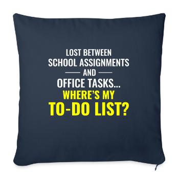 Work Memes Office-Humor Workplace Funny - Sofa pillowcase 17,3'' x 17,3'' (45 x 45 cm) - navy - Front