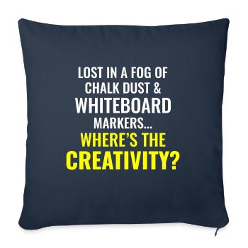 Travail Mèmes Bureau-Humour Lieu De Travail Drôle - Housse de coussin décorative 45 x 45 cm - bleu marine - Devant