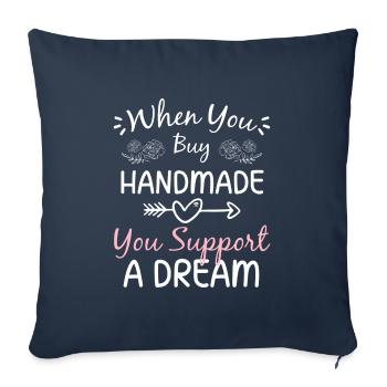 Shopping Style Modenschau - Sofakissenbezug 45 x 45 cm - Navy - Vorne