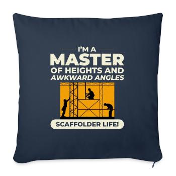 Scaffolder Scaffold Builder Scaffolding Platform - Sofa pillowcase 17,3'' x 17,3'' (45 x 45 cm) - navy - Front