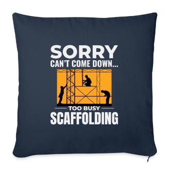 Scaffolder Scaffold Builder Scaffolding Platform - Sofa pillowcase 17,3'' x 17,3'' (45 x 45 cm) - navy - Front