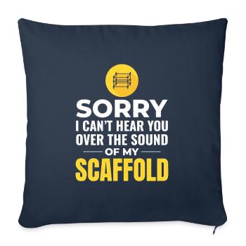 Scaffolder Scaffold Builder Scaffolding Platform - Sofa pillowcase 17,3'' x 17,3'' (45 x 45 cm) - navy - Front
