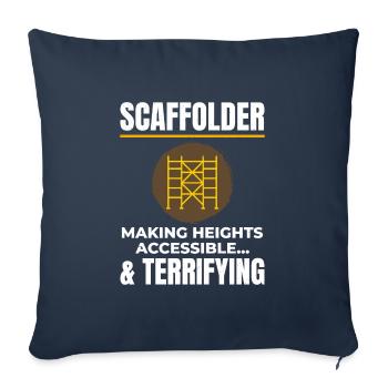 Scaffolder Scaffold Builder Scaffolding Platform - Sofa pillowcase 17,3'' x 17,3'' (45 x 45 cm) - navy - Front