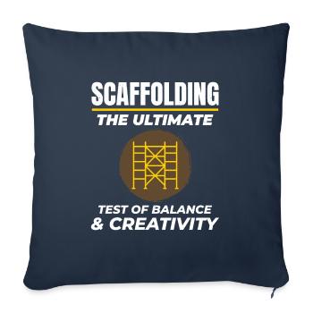 Scaffolder Scaffold Builder Scaffolding Platform - Sofa pillowcase 17,3'' x 17,3'' (45 x 45 cm) - navy - Front