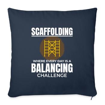 Scaffolder Scaffold Builder Scaffolding Platform - Sofa pillowcase 17,3'' x 17,3'' (45 x 45 cm) - navy - Front
