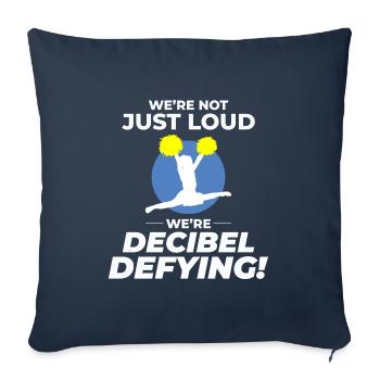 Pom-pom girl Cheerleading Girl Cheering Cheer Squad - Housse de coussin décorative 45 x 45 cm - bleu marine - Devant