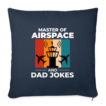Air Traffic Controller Dad ATC Aviation Humor - Sofa pillowcase 17,3'' x 17,3'' (45 x 45 cm) - navy - Front