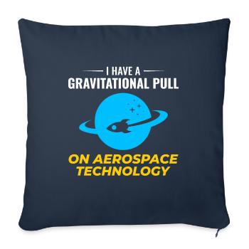 Aerospace Engineer Astronautical Rocket Scientist - Sofa pillowcase 17,3'' x 17,3'' (45 x 45 cm) - navy - Front