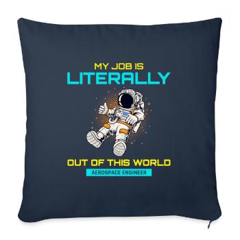 Aerospace Engineer Astronaut Rocket Scientist - Sofa pillowcase 17,3'' x 17,3'' (45 x 45 cm) - navy - Front