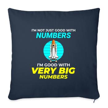 Aerospace Engineer Astronautical Rocket Scientist - Sofa pillowcase 17,3'' x 17,3'' (45 x 45 cm) - navy - Front