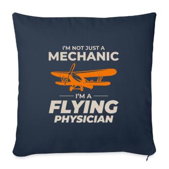 Aircraft Mechanic Aviation Maintenance Technician - Sofa pillowcase 17,3'' x 17,3'' (45 x 45 cm) - navy - Front