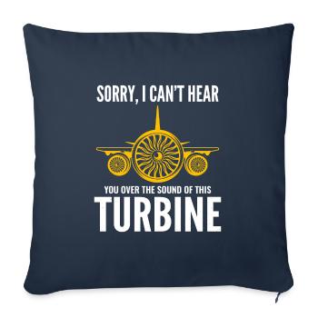 Mécanicien de moteurs d’avion Technicien aéronautique - Housse de coussin décorative 45 x 45 cm - bleu marine - Devant