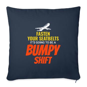 Flugbegleiterin Flugkabine Besatzung Flugbegleiterin - Sofakissenbezug 45 x 45 cm - Navy - Vorne