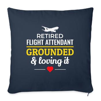 Flugbegleiter im Ruhestand Flugbegleiter Flugbegleiter - Sofakissenbezug 45 x 45 cm - Navy - Vorne