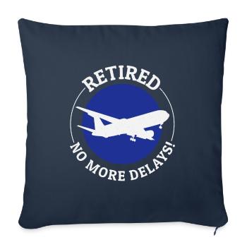 Flugbegleiter im Ruhestand Flugbegleiter Flugbegleiter - Sofakissenbezug 45 x 45 cm - Navy - Vorne