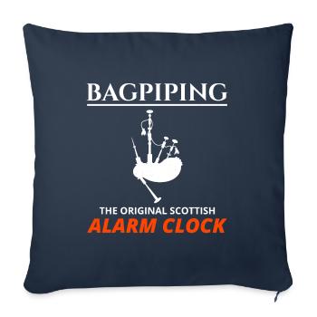 Bagpipe Player Instrument Scottish Scotland Music - Sofa pillowcase 17,3'' x 17,3'' (45 x 45 cm) - navy - Front