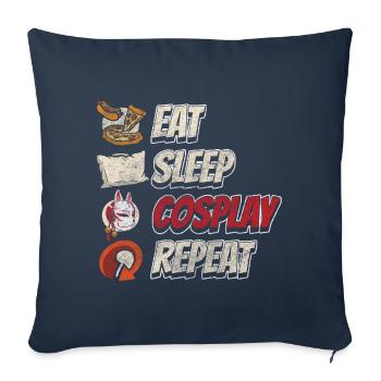 Cosplay Hobby Gaming Cute - Sofa pillowcase 17,3'' x 17,3'' (45 x 45 cm) - navy - Front