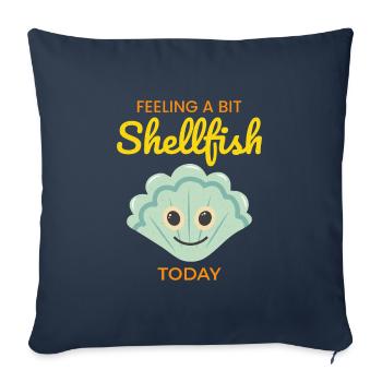 Scallop Seashells Collector Beachcomber Shellfish - Sofa pillowcase 17,3'' x 17,3'' (45 x 45 cm) - navy - Front