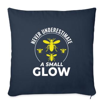 Fireflies Firefly Lightning Bug Insect Collector - Sofa pillowcase 17,3'' x 17,3'' (45 x 45 cm) - navy - Front