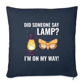 Papillon de nuit Animal Insect Collectionneur Entomologie - Housse de coussin décorative 45 x 45 cm - bleu marine - Devant