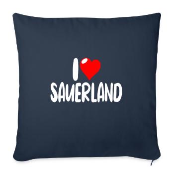 Sauerland - Sofakissenbezug 45 x 45 cm - Navy - Vorne