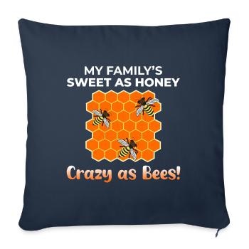 Honigbiene Papa Imker Imkerei Insekt Mama - Sofakissenbezug 45 x 45 cm - Navy - Vorne